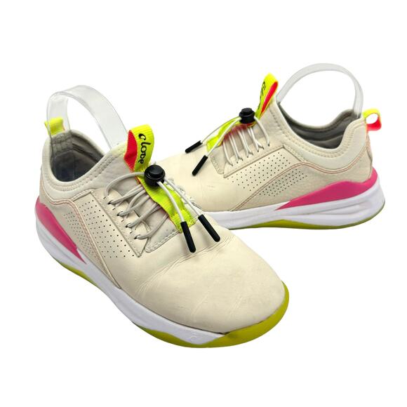 CLOVE Lemon Aid Beige Faux Leather Healthcare Nursing Slip On Comfort Shoes - Picture 1 of 10